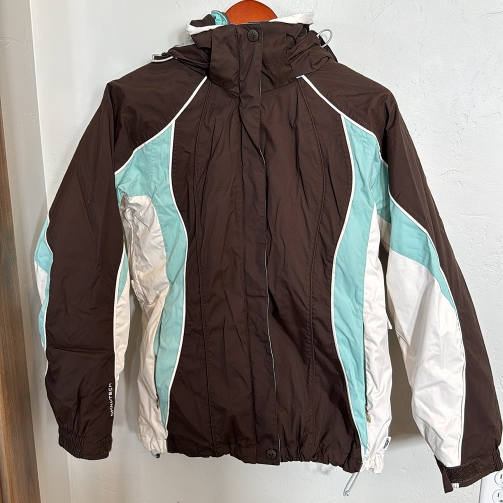 Columbia women’s small ski jacket. Outer shell with inner jacket.